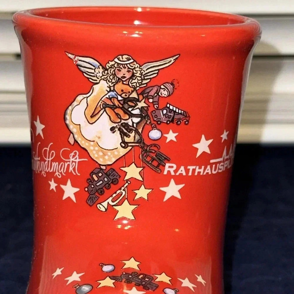 Christkindlmarkt Rathausplatz Christmas Santa Claus Red Boot Cup Mug by Grein - Picture 4 of 13